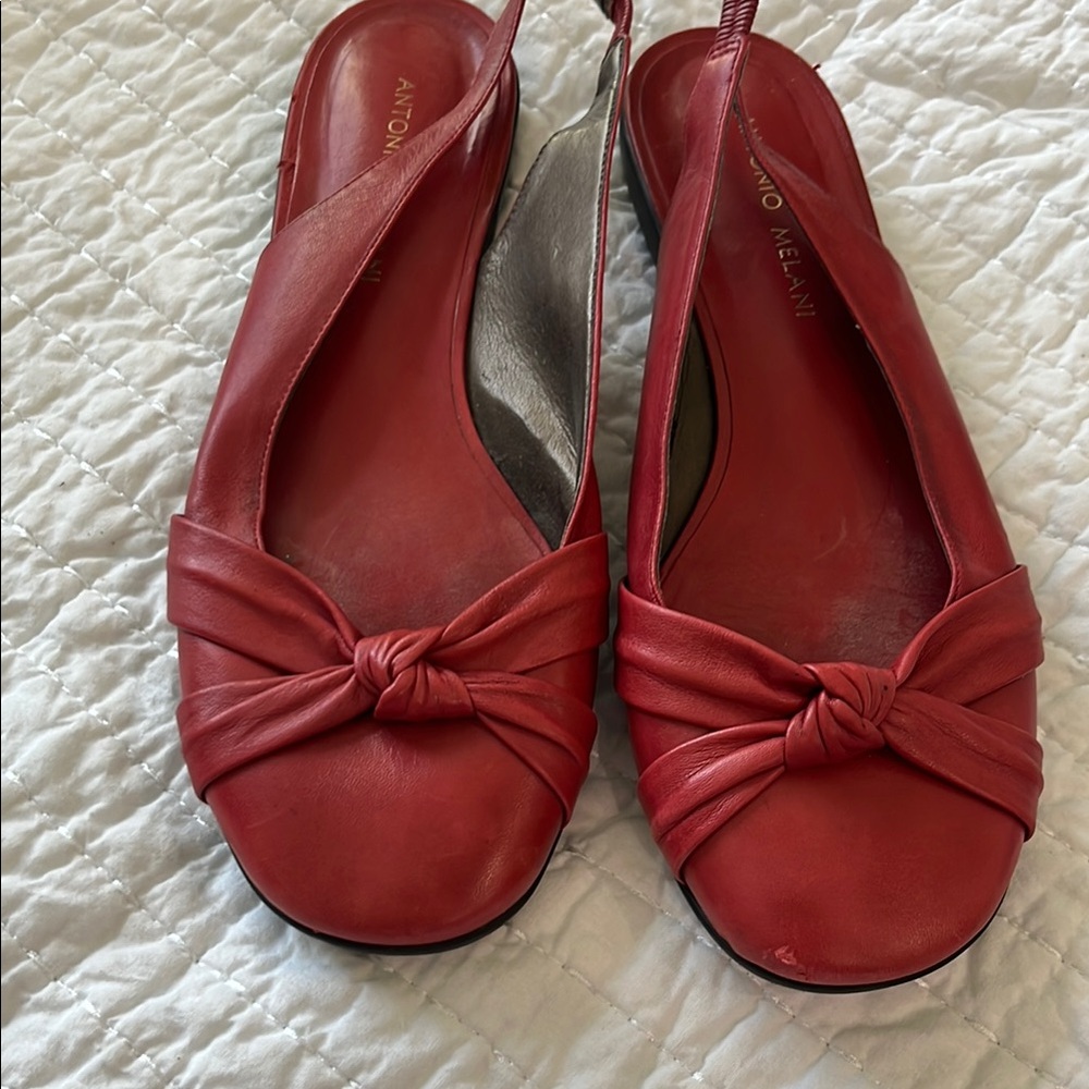 Antonio Melani Red Women's Slingback Shoes